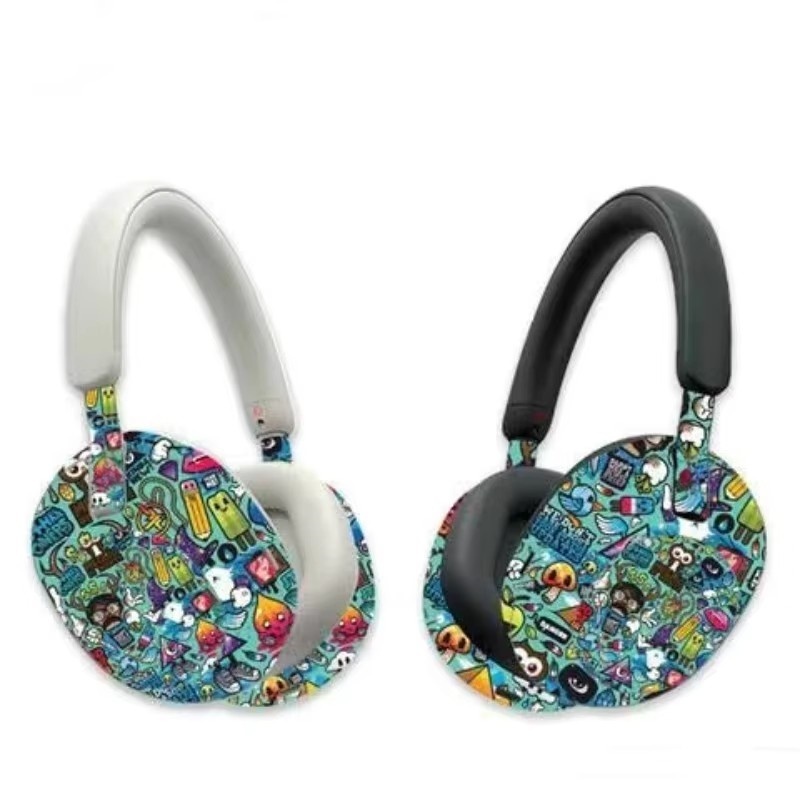 ملصق جلدي ملون لسماعات سوني WH - مراجعة Sony Headphone Wh-1000Xm5 وسعره